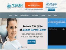 Tablet Screenshot of alsalehdental.com